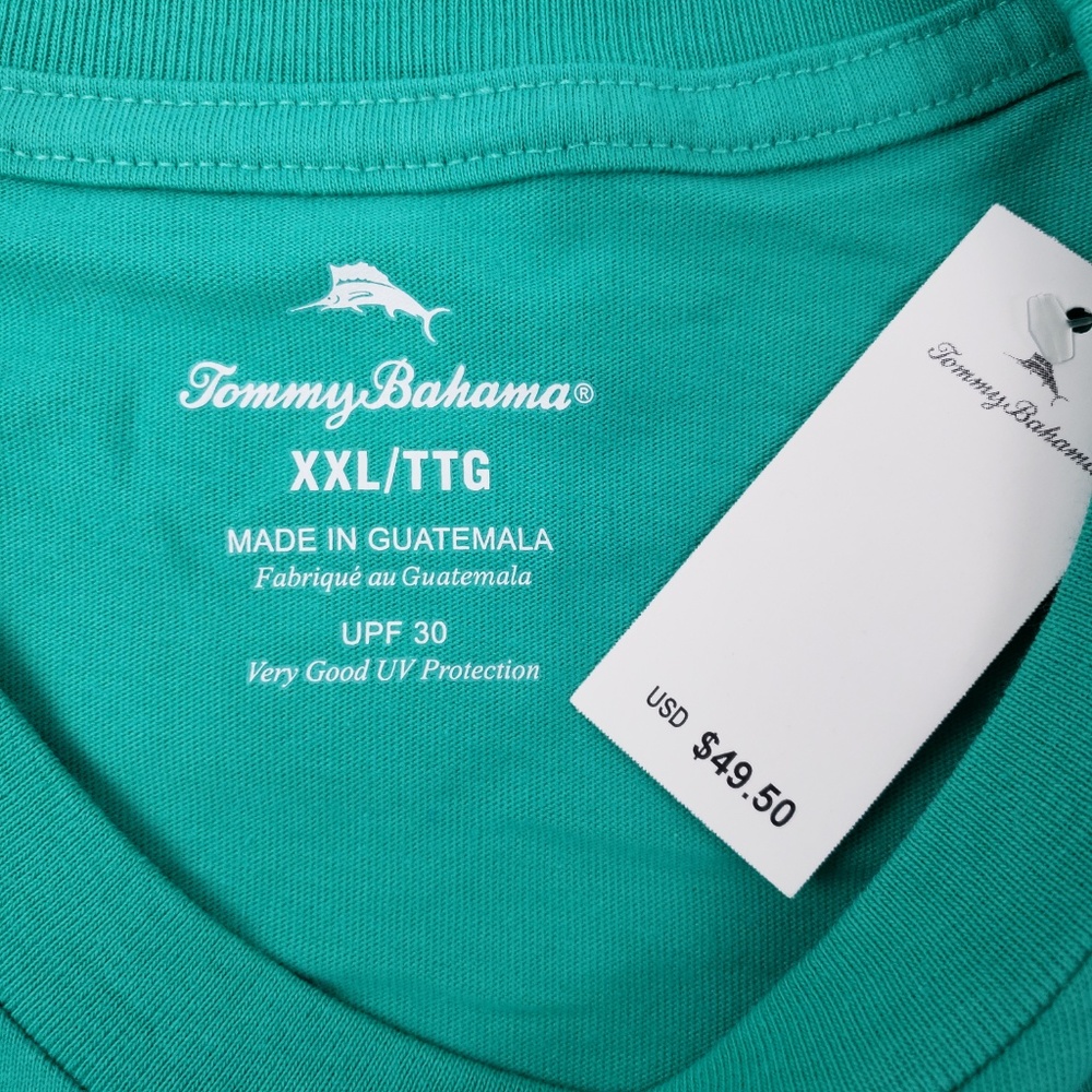 Tommy Bahama Mens First Class Seat Tee New - Picture 6 of 6